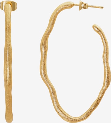 Boucles d'oreilles 'Dilja' Heideman en or : devant