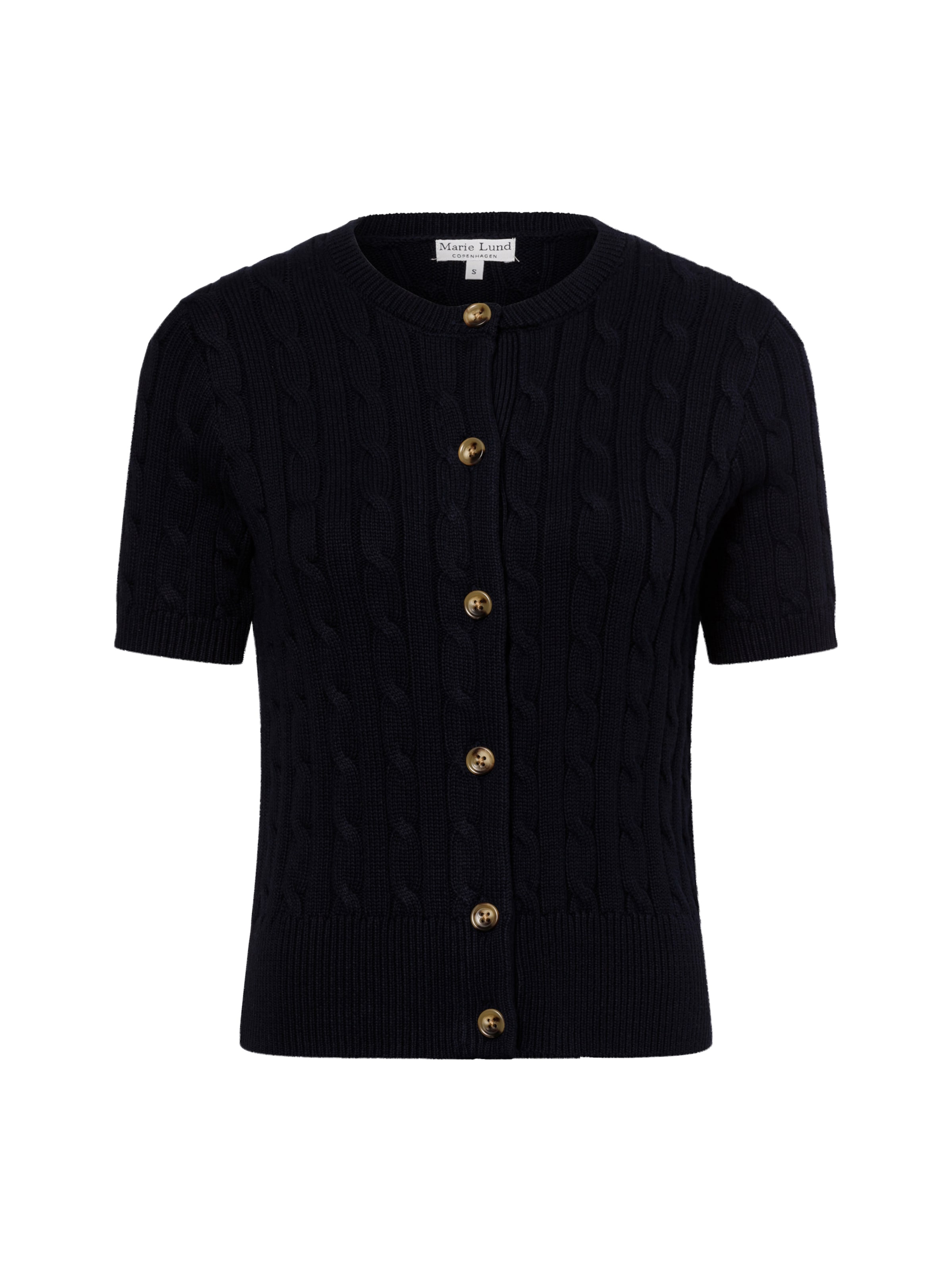 Marie Lund Knit cardigan in Blue: front