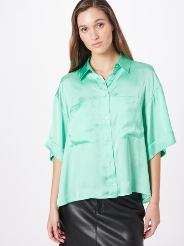 Warehouse Blouse in Groen: voorkant