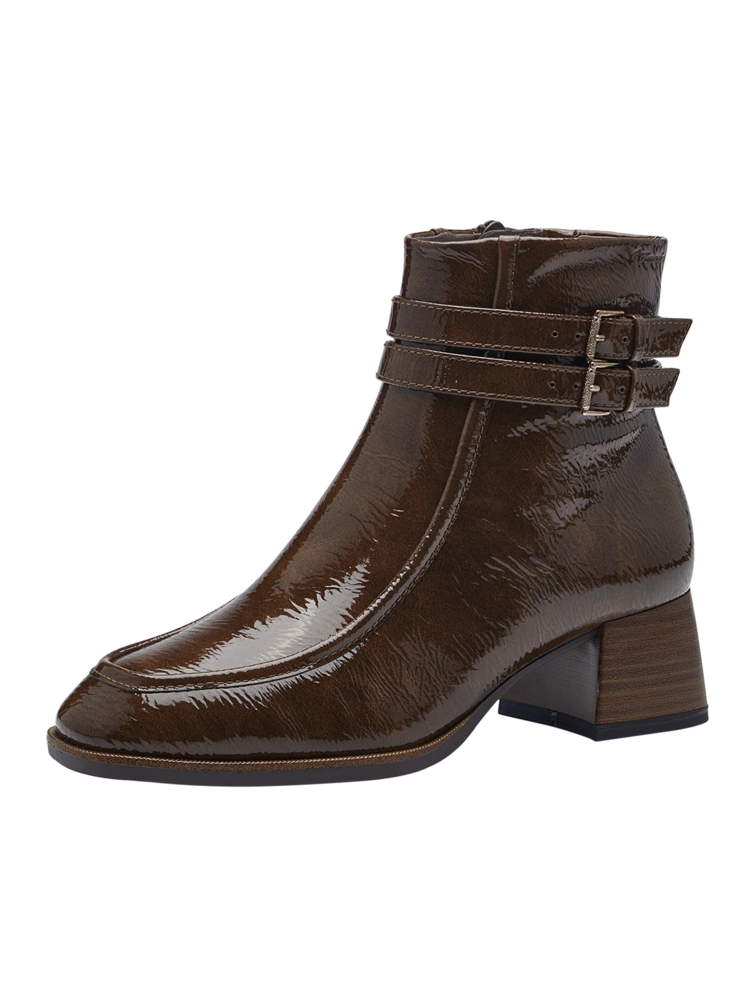 Bottines Tamaris en marron : devant