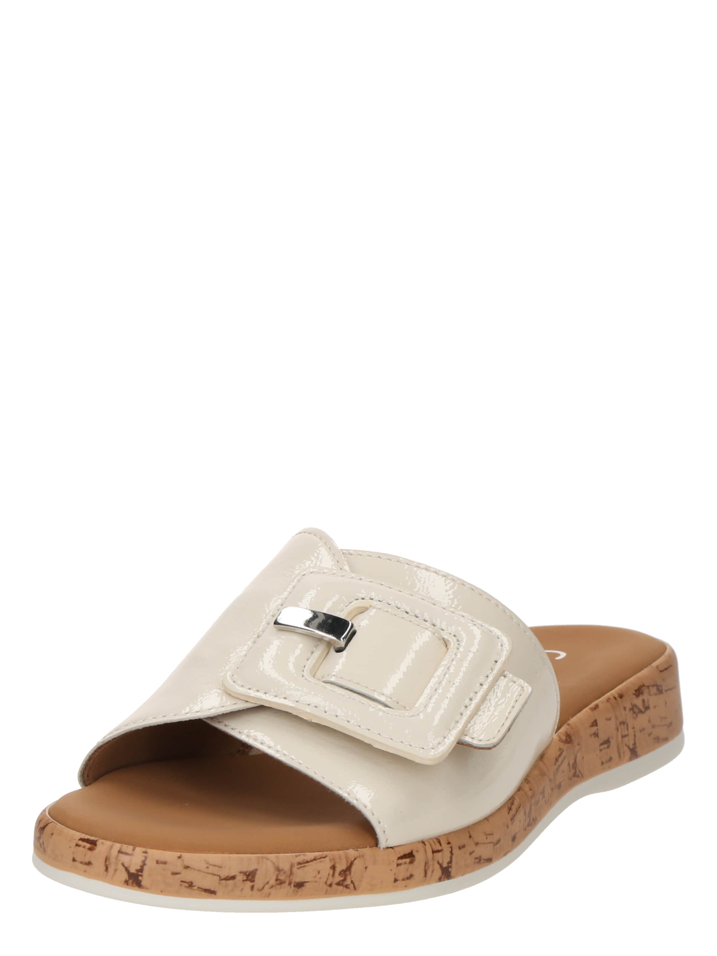 GABOR Mules in Beige: front