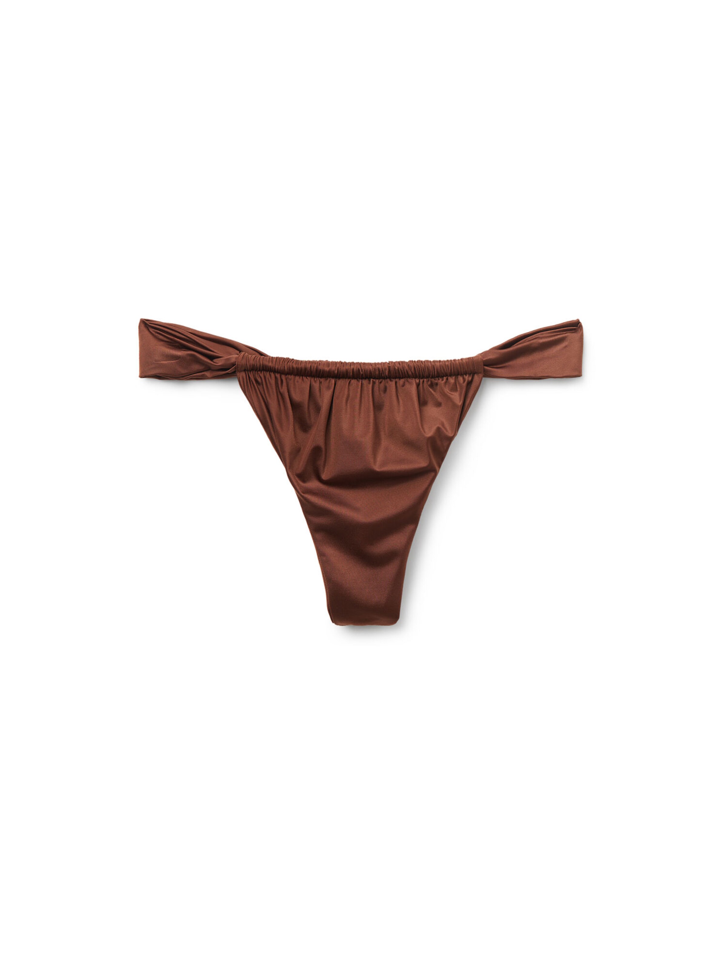 CALZEDONIA Bikini Bottoms in Brown: front