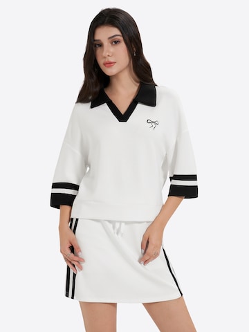 Imily Bela - Traje para estar en casa en blanco: frente