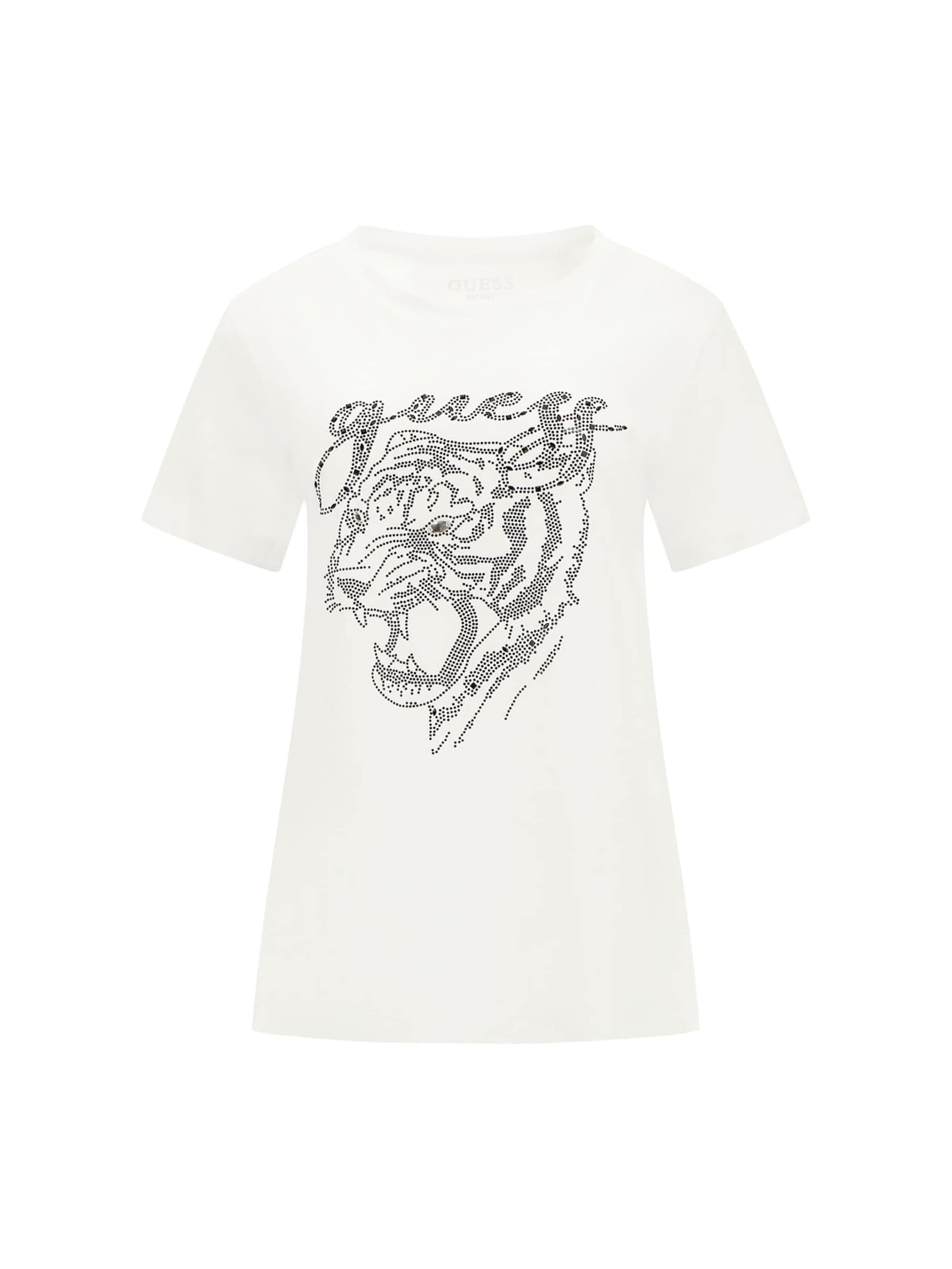 T-shirt GUESS en blanc : devant