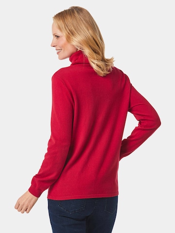 Goldner Pullover in Rot
