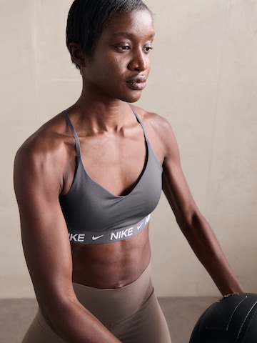 NIKE Bralette Sports bra 'INDY' in Grey