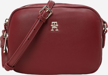 TOMMY HILFIGER Schoudertas 'Poppy Plus' in Rood: voorkant