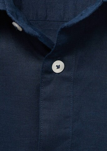 MANGO MAN Regular fit Button Up Shirt 'Ants' in Blue