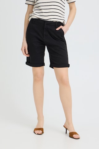 Regular Pantalon 'Bonnie' Pulz en noir : devant