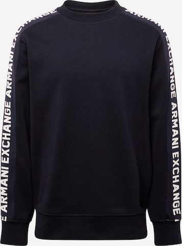 ARMANI EXCHANGE Sweatshirt in Blue: front