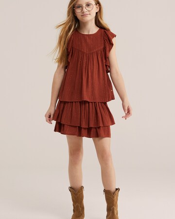 WE Fashion Блузка в Коричневый