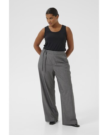 Wide Leg Pantalon KAFFE CURVE en gris : devant