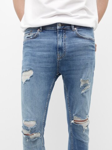 Pull&Bear Slimfit Jeans in Blau