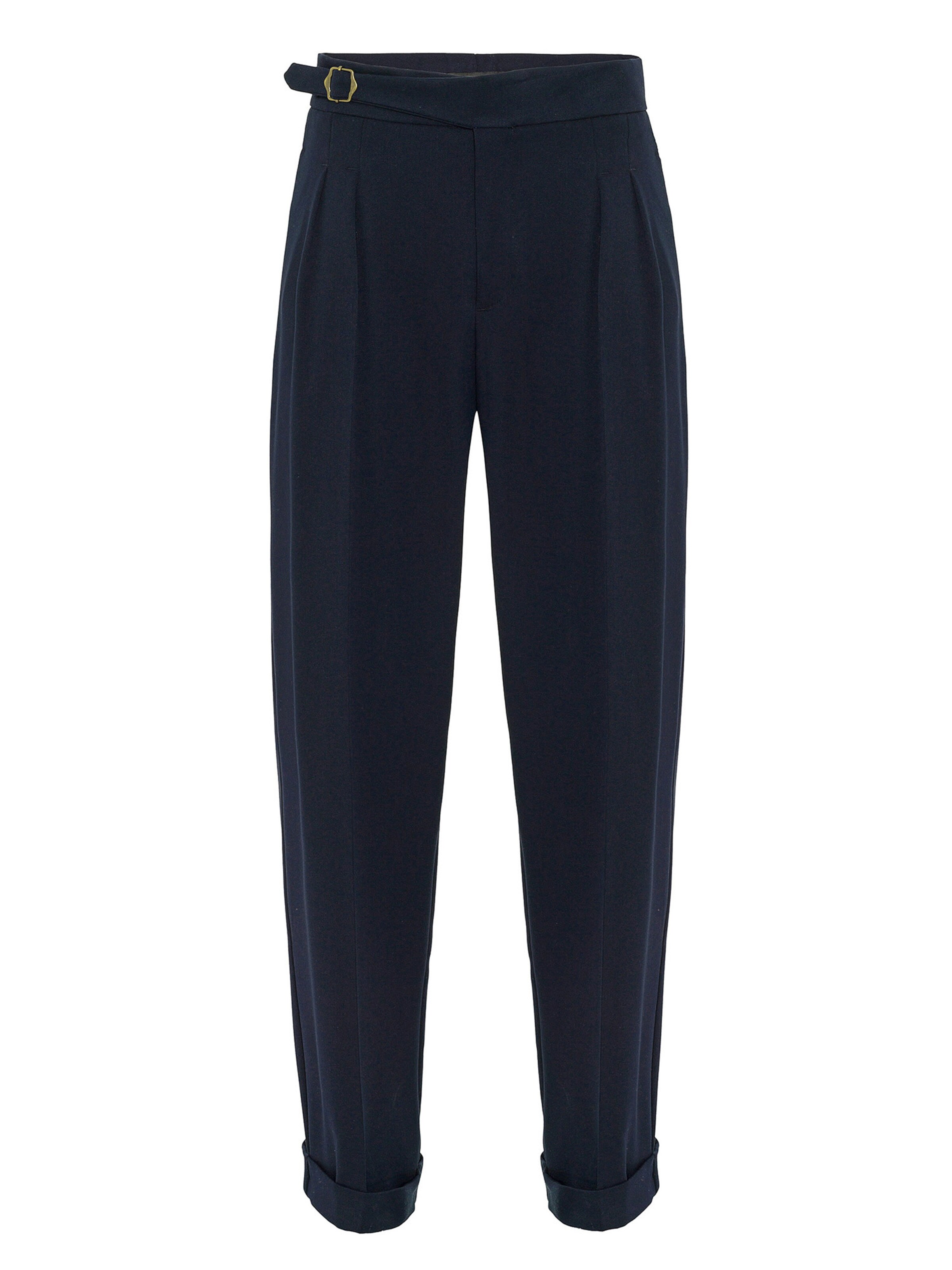 AntiochHlače s naborima - plava boja: prednji dio