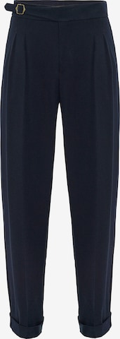 Pantalon à pince Antioch en bleu : devant