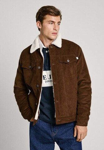 Veste mi-saison 'THRIS' Pepe Jeans en marron : devant