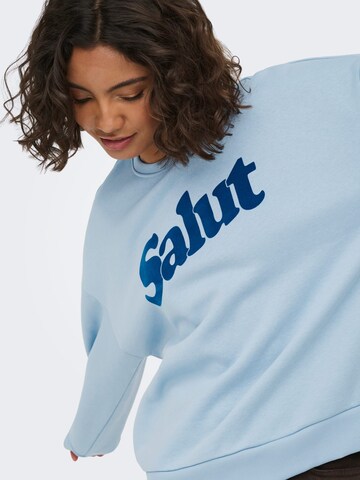ONLY Sweatshirt 'Zalenta' in Blauw