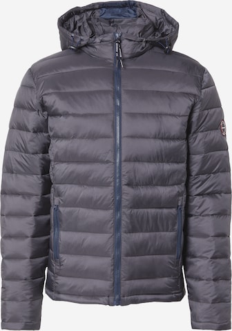 INDICODE JEANS Jacke 'Lascelles' in Grau: Vorderseite