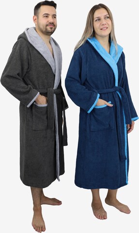 HOME AFFAIRE Long Bathrobe in Blue