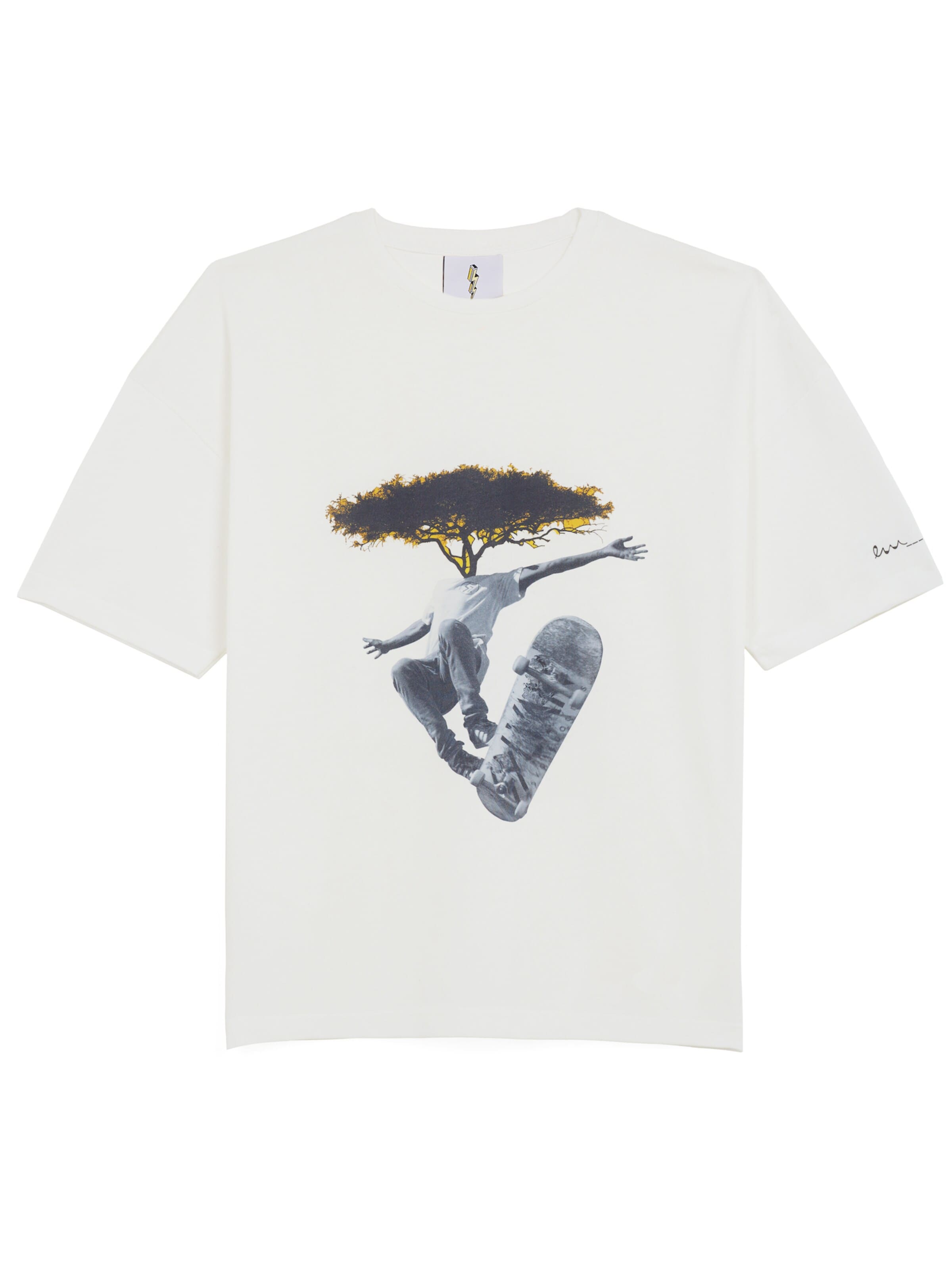 The Rad Black Kids - Camisa 'Xasuke' em branco: frente