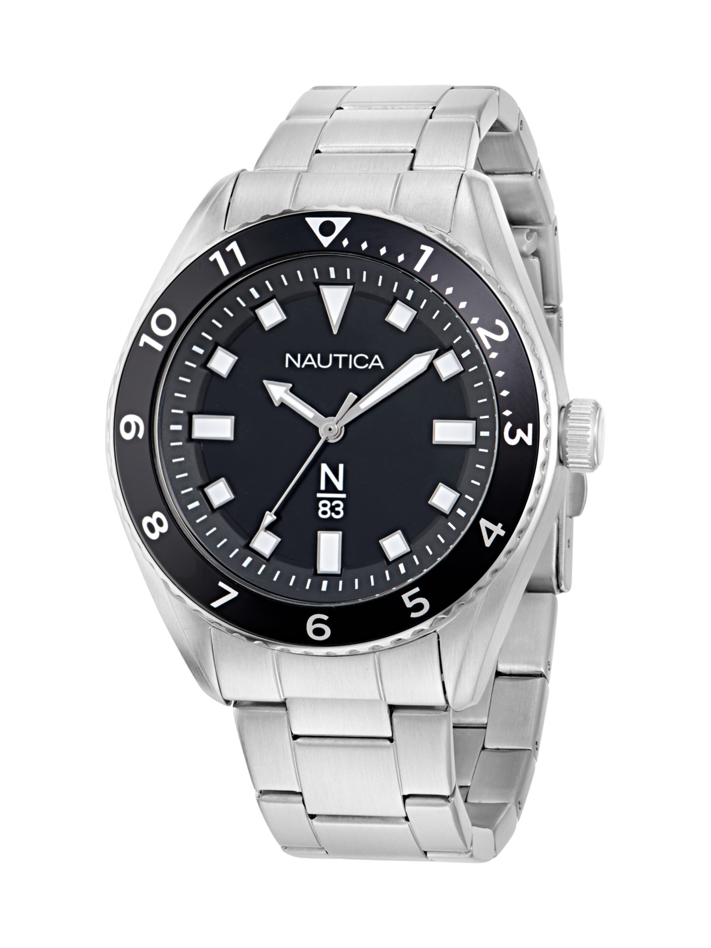 NAUTICA Analog watch 'Finn World' in Silver: front