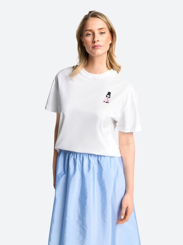 T-shirt Rich & Royal en blanc : devant