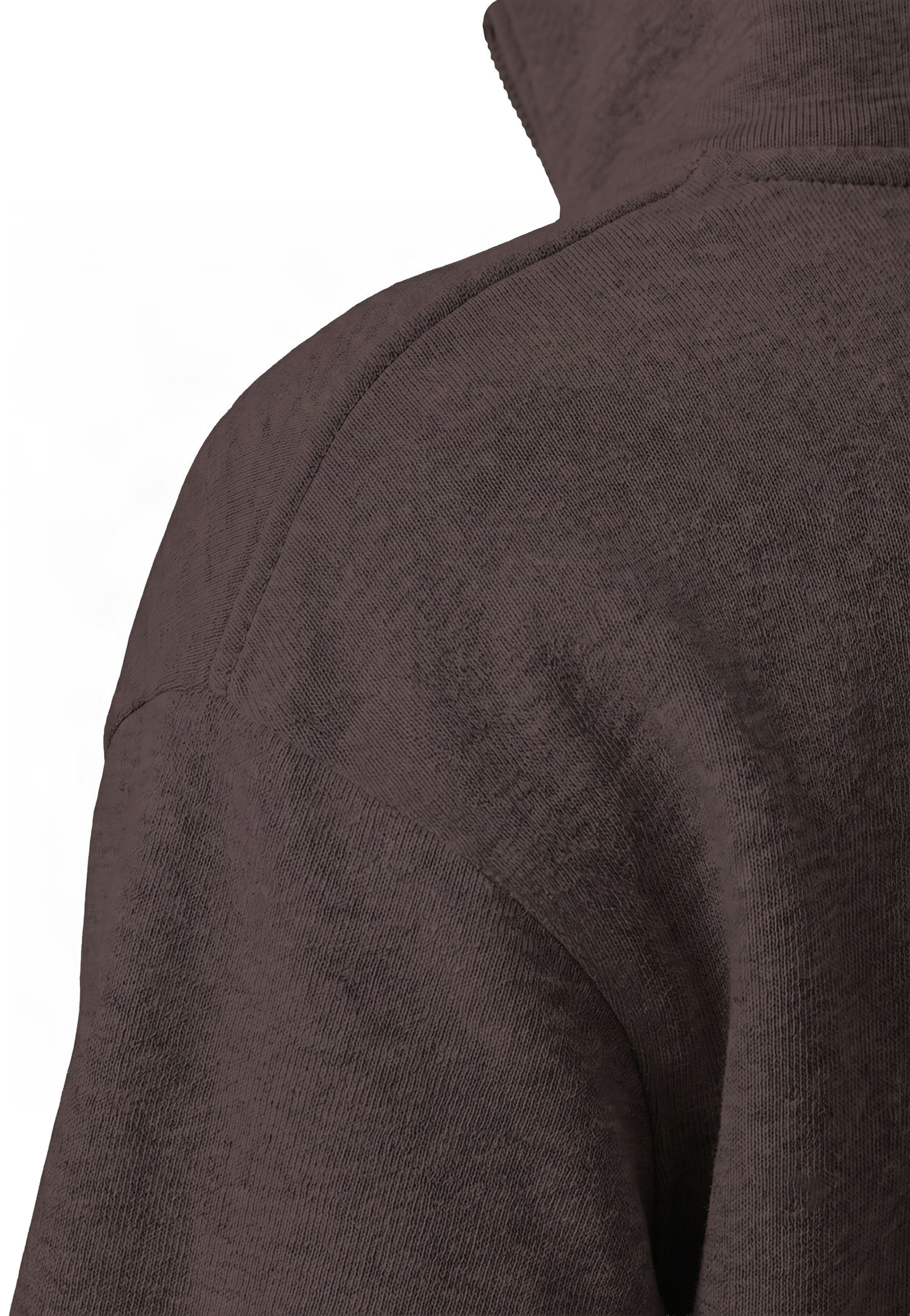Urban Classics Sweatshirt in Bruin: zijkant