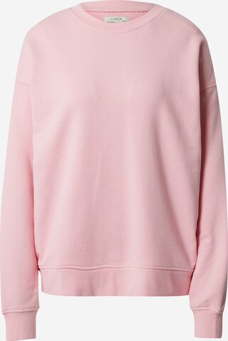 Lindex Sweatshirt in Pink: predná strana