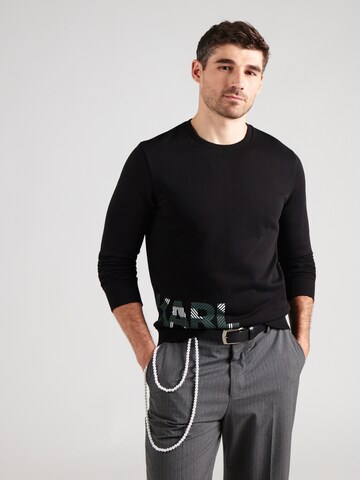 Sweat-shirt Karl Lagerfeld en noir : devant