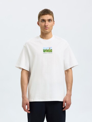 SELECTED HOMME Bluser & t-shirts 'SLHDarius' i hvid: forside