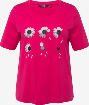 Maglietta 'Blütenzauber' di Ulla Popken in rosa: frontale