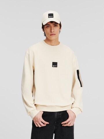 KARL LAGERFELD JEANS Sweatshirt in Weiß: predná strana