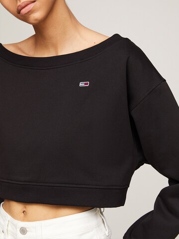 Tommy Jeans Sweatshirt 'Essential' in Zwart