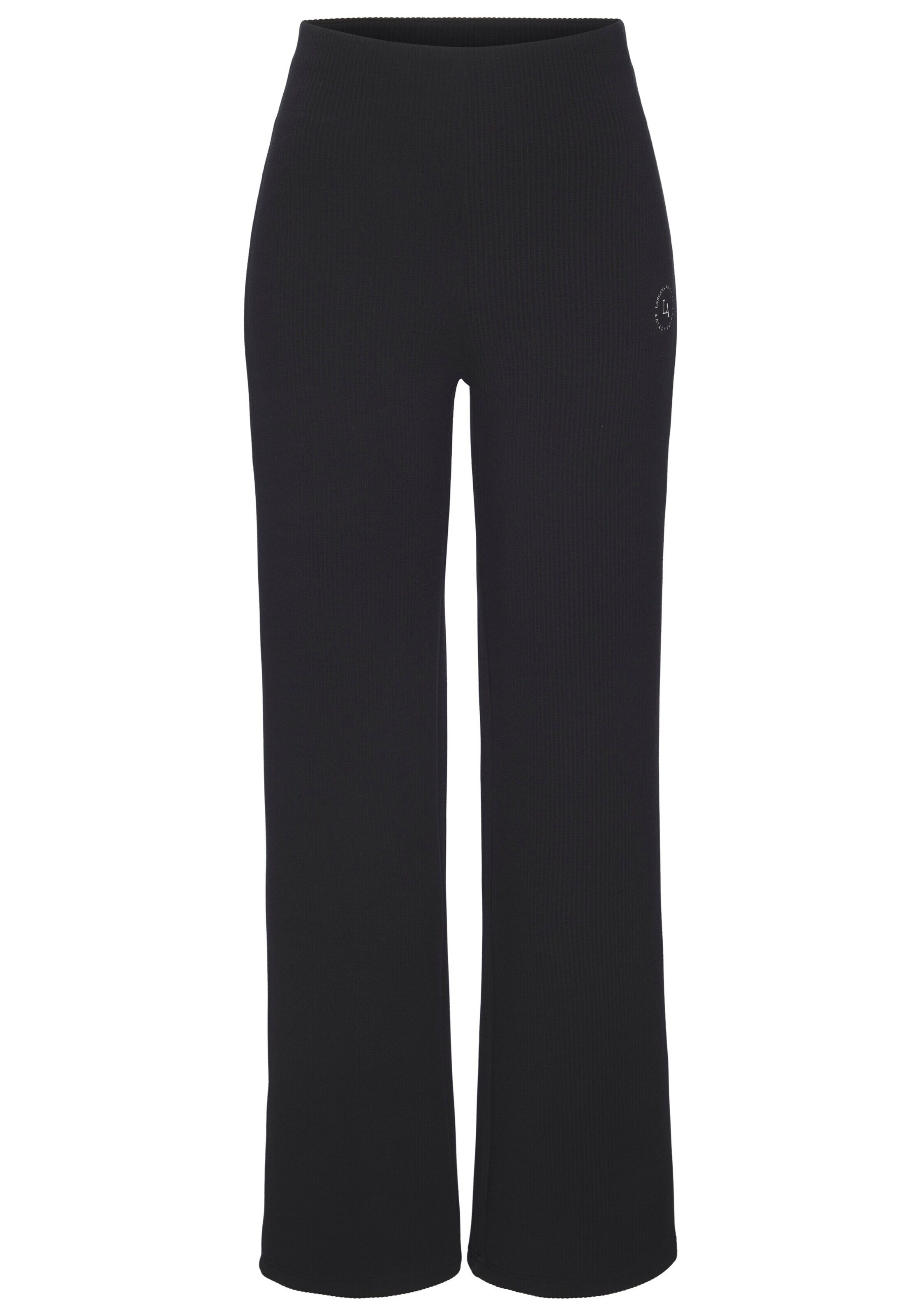 LASCANA ACTIVE Alt laienev Spordipüksid, värv hall: eest vaates