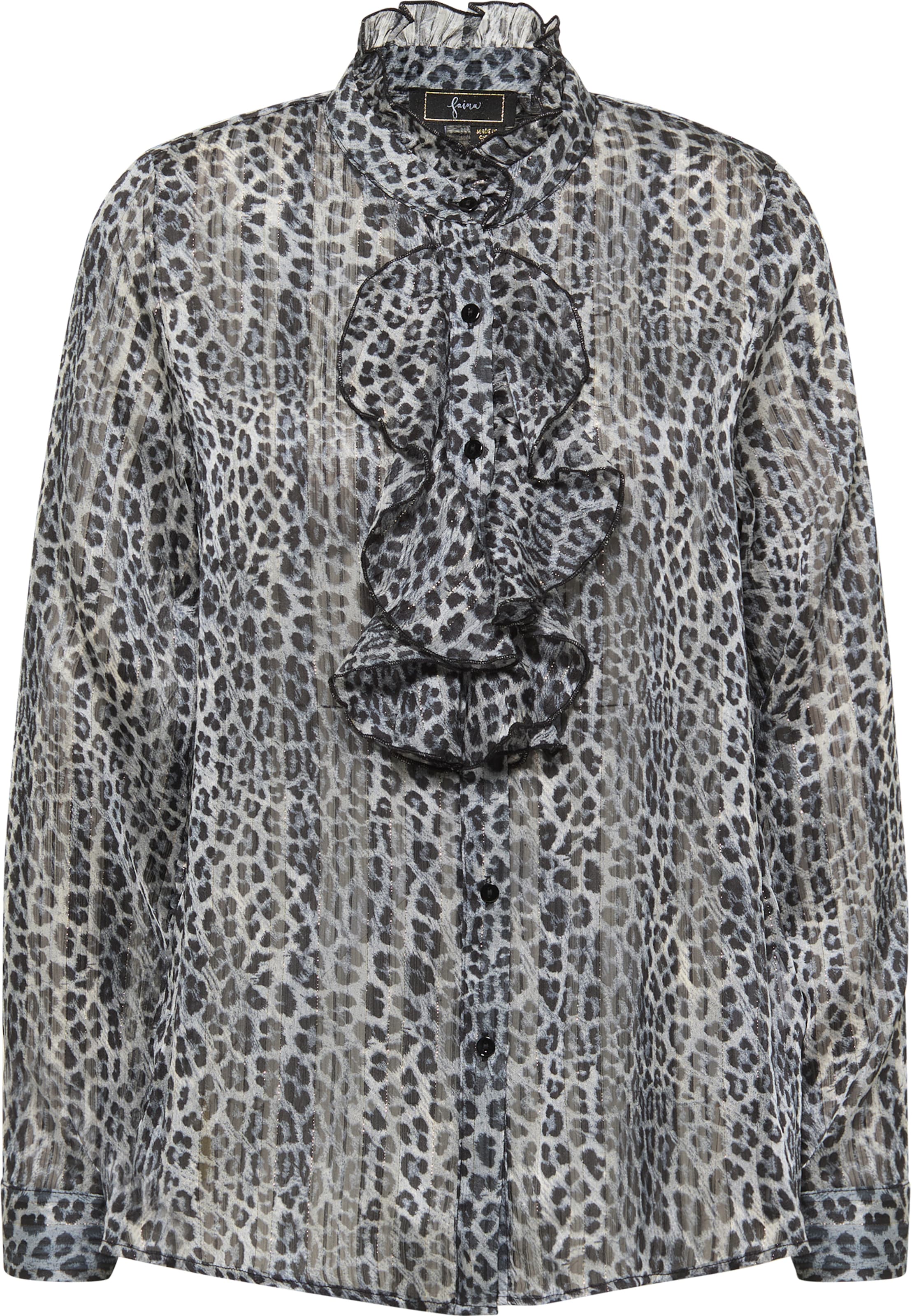 faina - Blusa en gris: frente