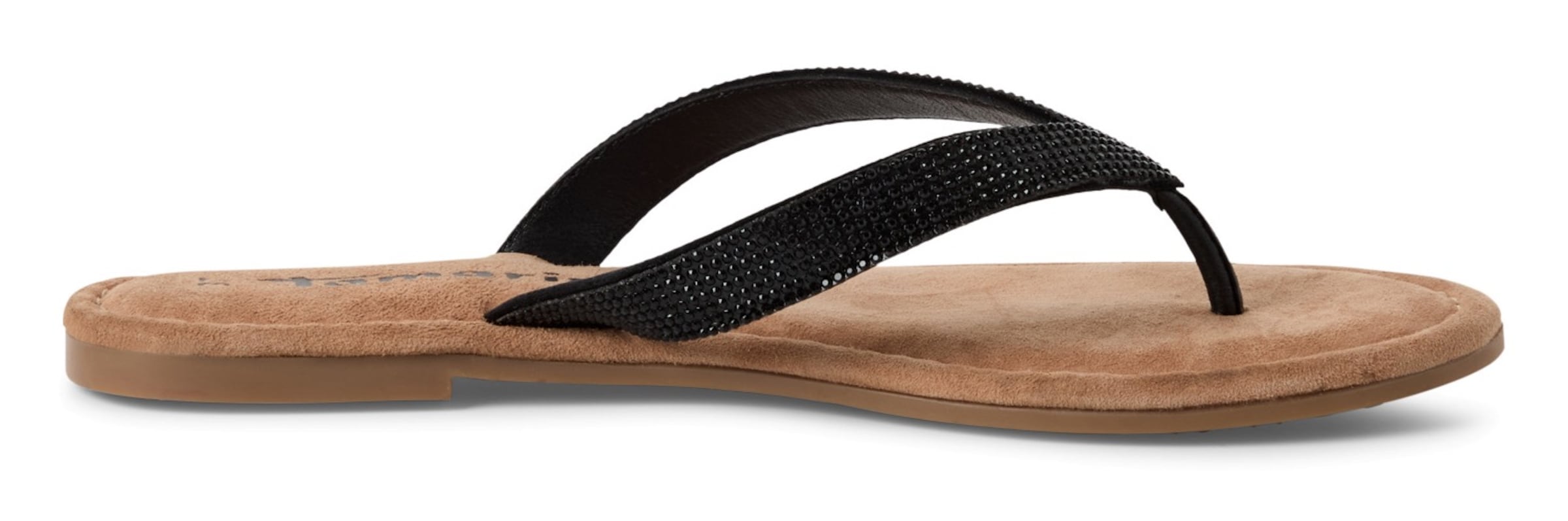 Tamaris Ujjelválasztó-pántos szandál - fekete