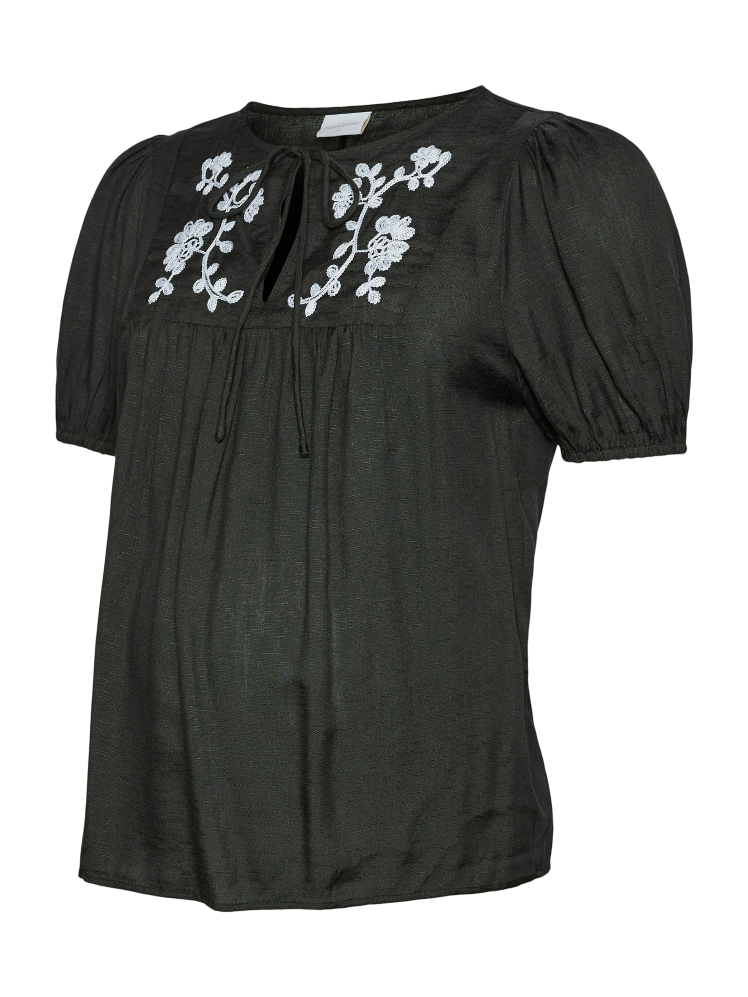 melns MAMALICIOUS Blūze 'PINAR': no priekšpuses