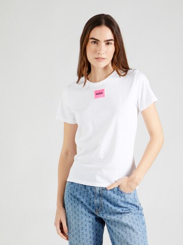 HUGO T-Shirt 'Delorisa' in Weiß: predná strana