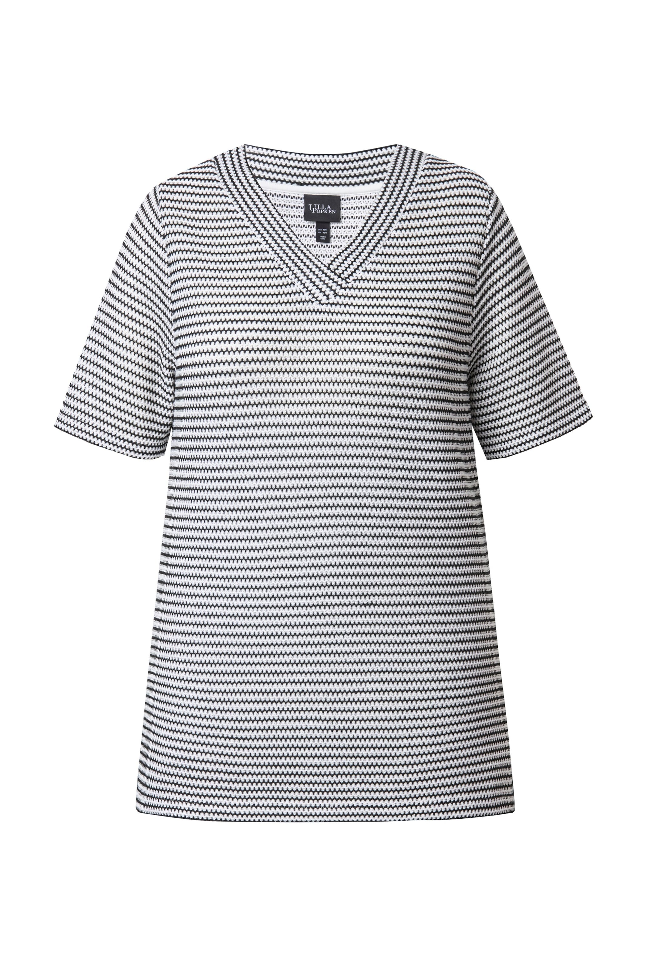 Bluză de molton de la Ulla Popken pe negru: față