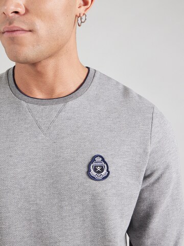 Hackett London Sweatshirt 'HERITAGE' in Grau