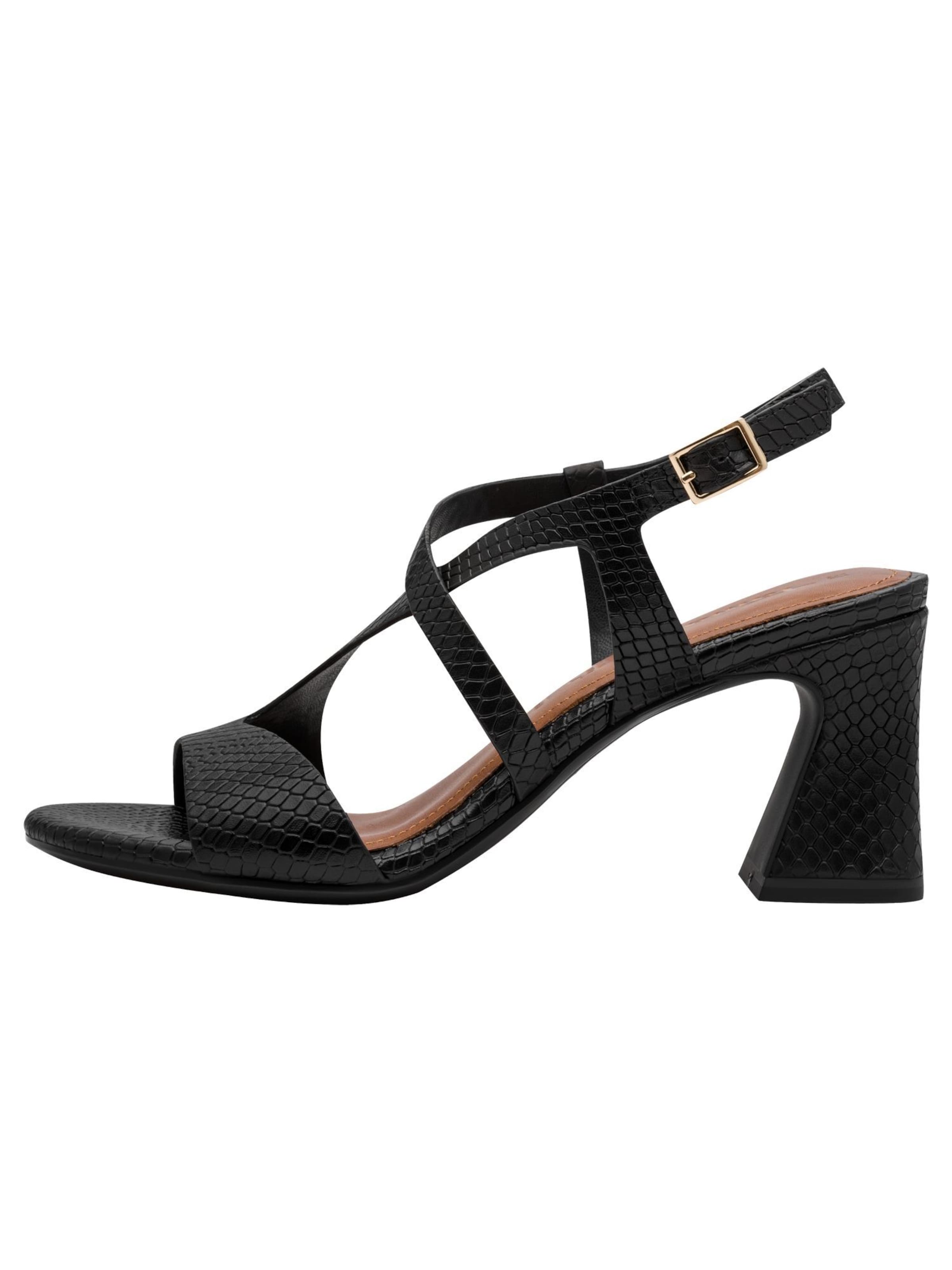 Sandales à lanières Tamaris en noir