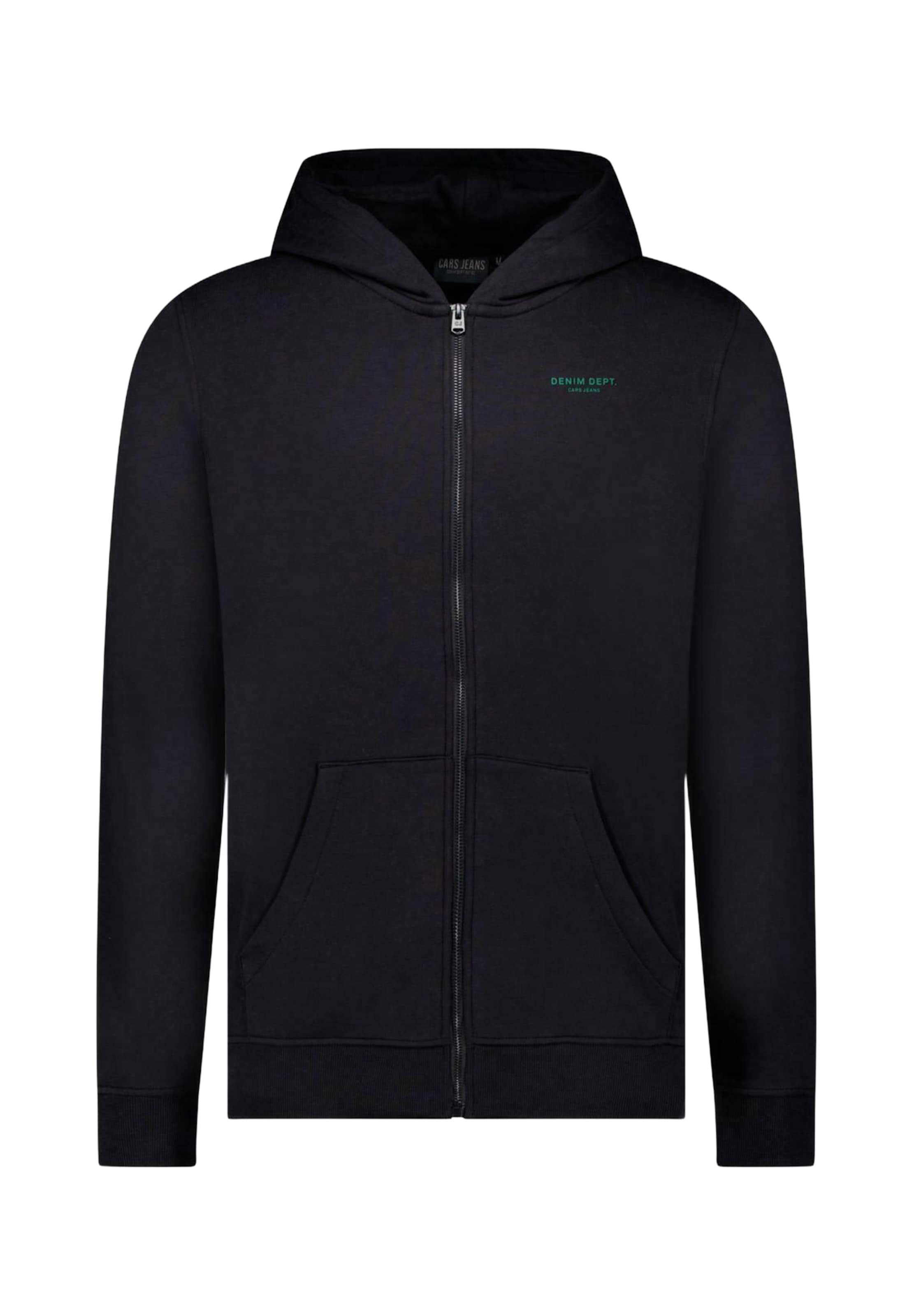 Cars Jeans - Sudadera con cremallera 'YUTTO' en negro: frente