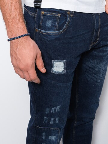 Ombre Slimfit Jeans 'P1062' in Blauw