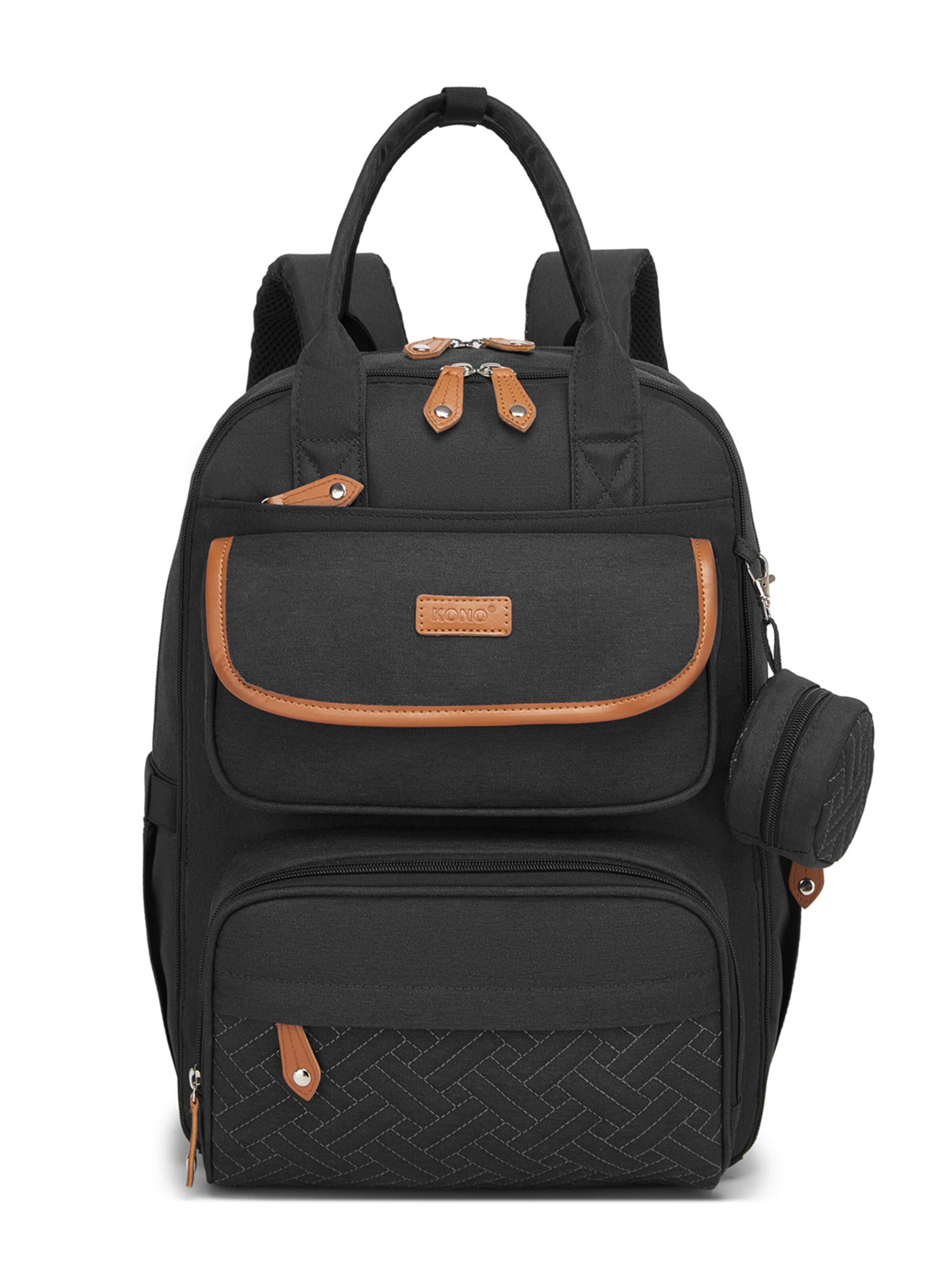 Kono Backpack in Black: front