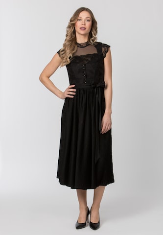 STOCKERPOINT Dirndl 'Jana' in Black: front