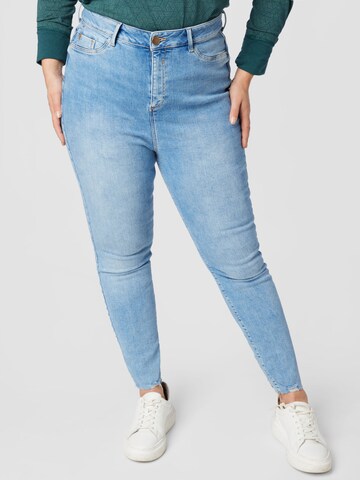 Skinny Jean 'MOLLY' River Island Plus en bleu : devant