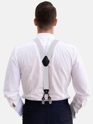 Massi Morino Suspenders in White