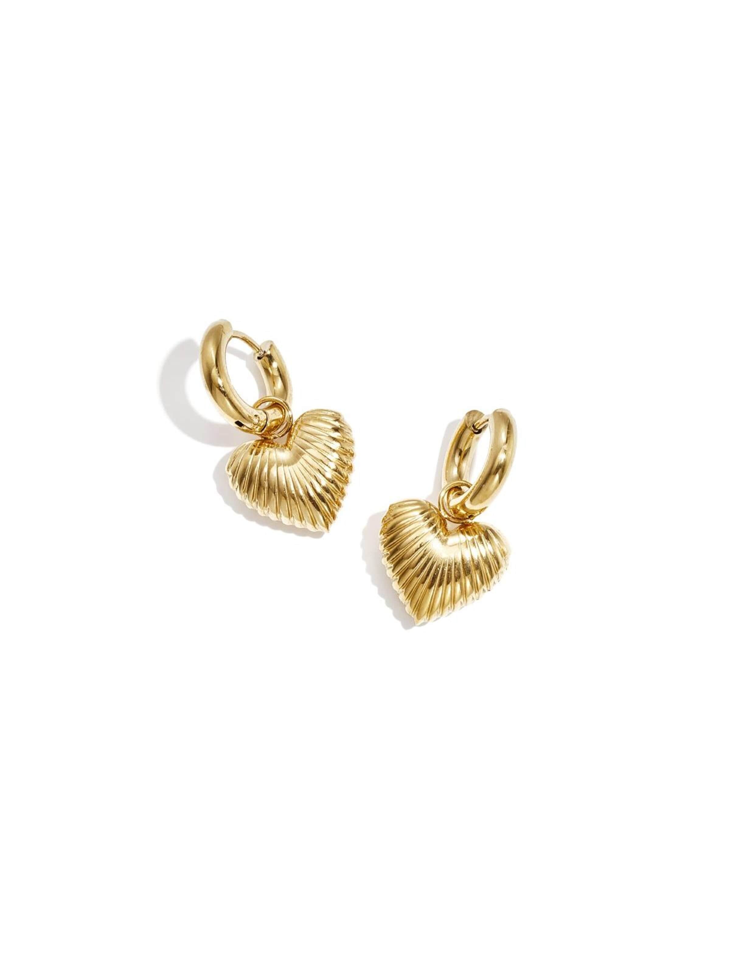 Cala Rose Ohrringe 'SANDRINE'‌‌ in Gold: Vorderseite