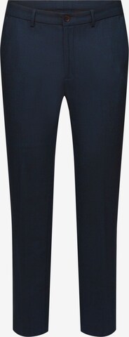 ESPRIT Regular Pleated Pants in Blue: front