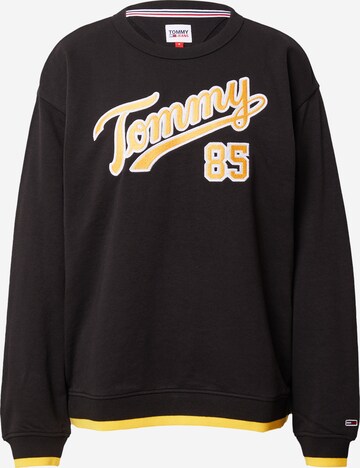 Tommy Jeans Суичър в черно: отпред